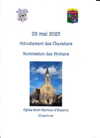 Adoubement coignieres 2025